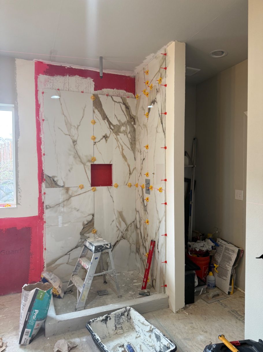 Almost done Complete Bathroom Remodel