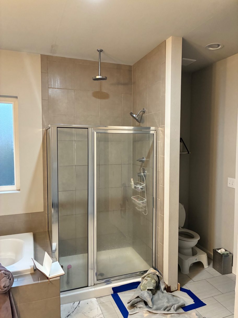 Original shower Complete Bathroom Remodel