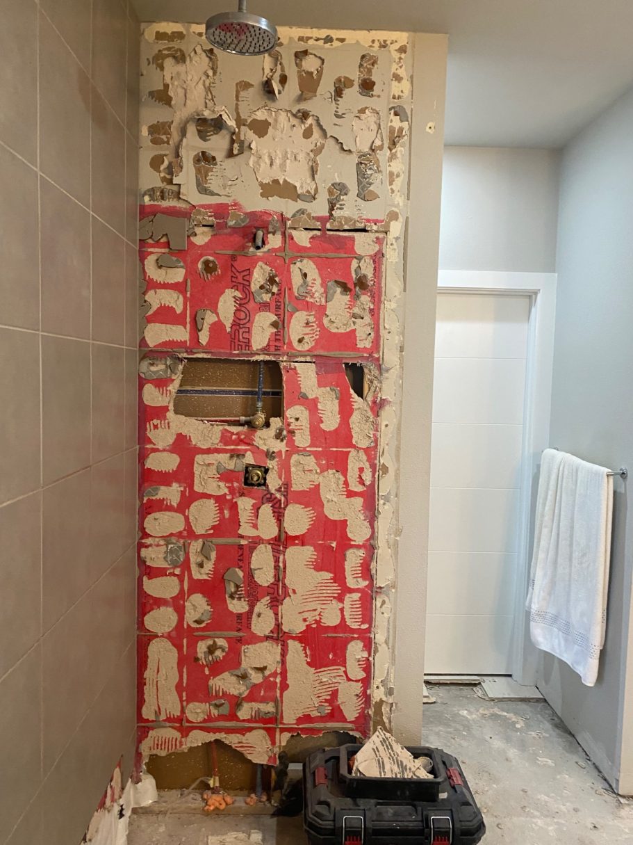 Demo still in process Complete Bathroom Remodel